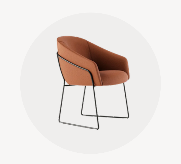 Paloma contract chair for hospitality interiors