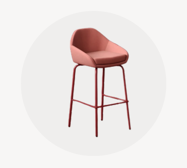 Mira contract stool for hospitality interiors