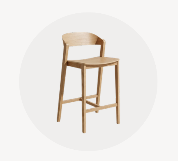 Sadler contract stool for hospitality interiors