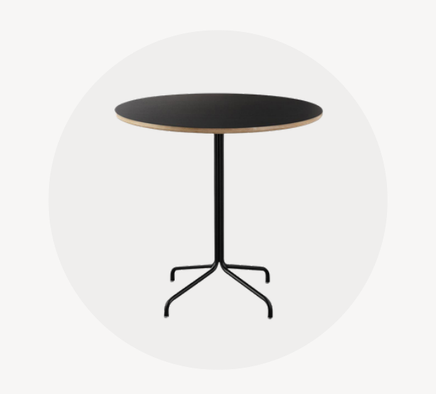 Transit contract table for hospitality interiors